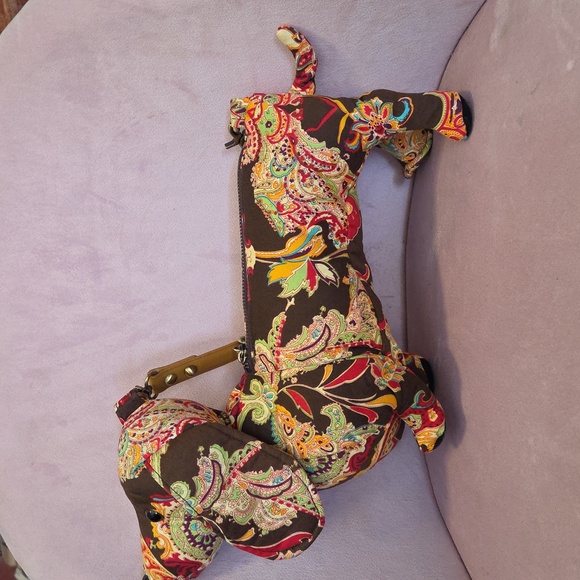 Fuzzy Nation Colorful Paisley Dog Purse - Picture 3 of 7